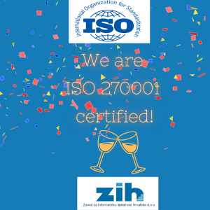 ZIH renewed ISO 27001:2013 certificate❗