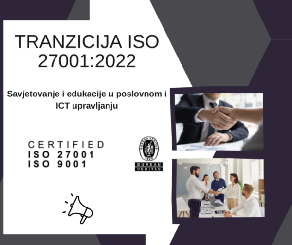 ZIH uspješno napravio tranziciju na ISO 27001:2022 normu